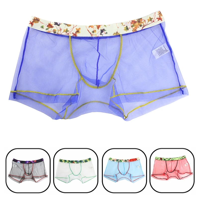 Men's Underwear Transparent boxer Mesh Sexy Boxer Fashion Print Sexy Underwear boxer underwear
Men's Underwear Transparent boxer Mesh Sexy Boxer Fashion Print Sexy Underwear boxer underwear
