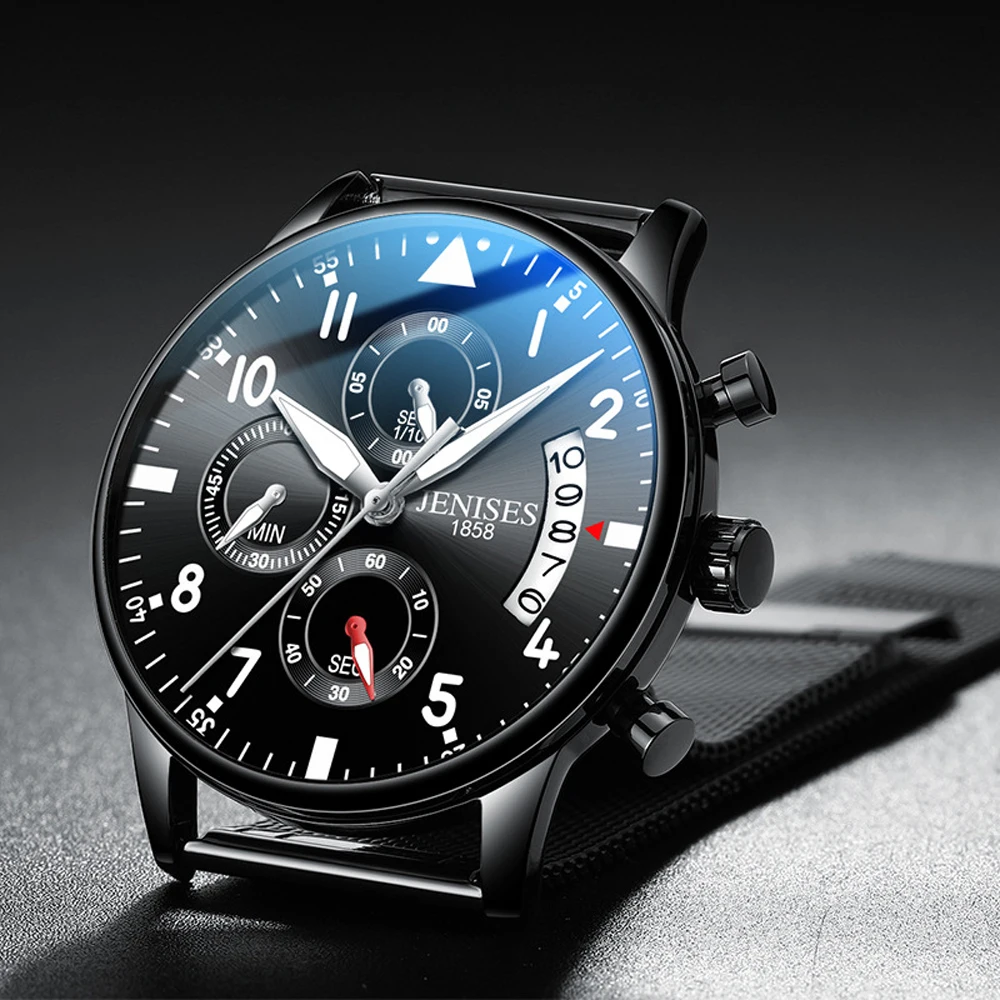 2020 Men's Watch Casual Business Chronograph Quartz Watch Luminous Waterproof Quartz-watch Men Clock Kol Saati Cool Men Watches
2020 Men's Watch Casual Business Chronograph Quartz Watch Luminous Waterproof Quartz-watch Men Clock Kol Saati Cool Men Watches