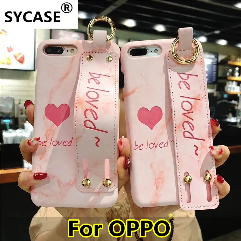 SYCASE Полюбившийся запястье чехол для OPPO R9 R9S R11 R11S плюс R15 A57 A59 A79 A83Fashion девушка Mobile