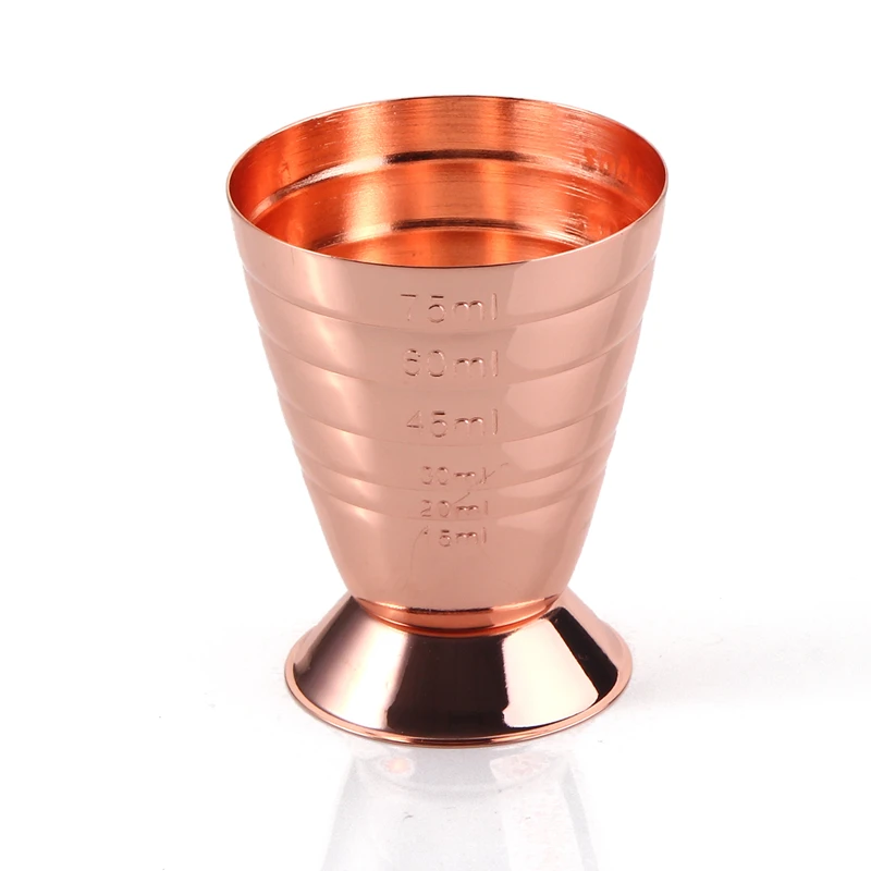 Premium Multiple Markings Jigger, Copper Plated Finish in 18/8 Stainless Steel, High Grade Bartender Tools / Premium Barware
Premium Multiple Markings Jigger, Copper Plated Finish in 18/8 Stainless Steel, High Grade Bartender Tools / Premium Barware