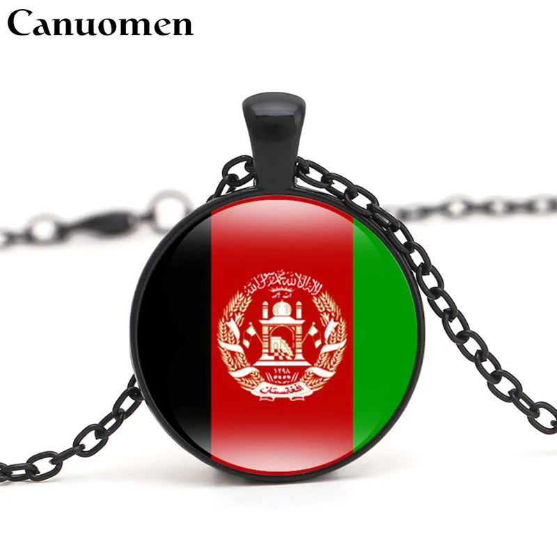Canuomen Afghanistan кулон в форме флага ожерелье Западная Азия страна Объединенные