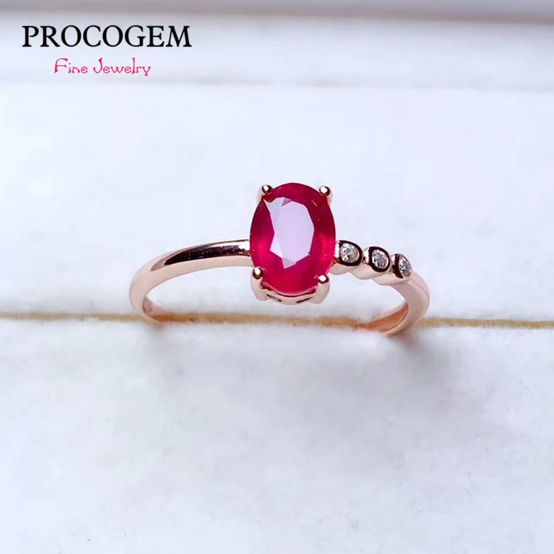 Simple Natural Pigeon blood Ruby Ring for Women Anniversary gifts 5x7mm 1Ct Genuine gemstones Fine jewelry 925 Solid Silver #417
Simple Natural Pigeon blood Ruby Ring for Women Anniversary gifts 5x7mm 1Ct Genuine gemstones Fine jewelry 925 Solid Silver #417
