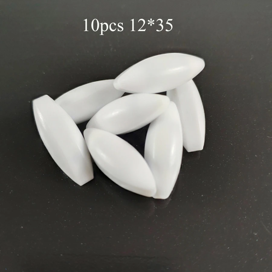 A12x35mm Magnetic Stir Bar Olive Shape Stirring Bars White PTFE Stir Rod Spin Bars, Pack of 10pcs
A12x35mm Magnetic Stir Bar Olive Shape Stirring Bars White PTFE Stir Rod Spin Bars, Pack of 10pcs