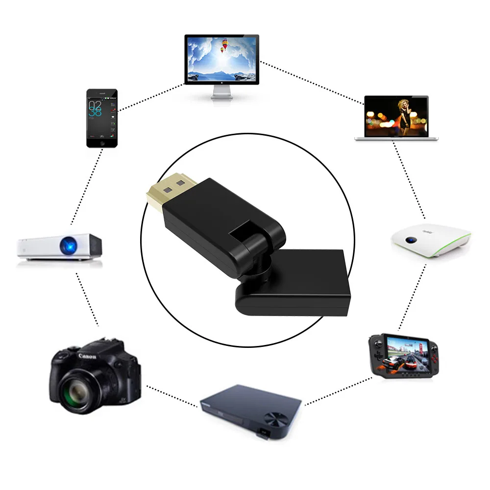 HDMI Мужской к Женский Кабель адаптер преобразователь удлинитель позолоченный