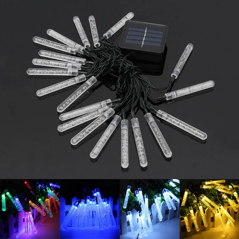 Solar String Light 30 Led Waterproof Bubbles Stick String Fairy Light Outdoor Garden Christmas Party Decoration Solar Lights
Solar String Light 30 Led Waterproof Bubbles Stick String Fairy Light Outdoor Garden Christmas Party Decoration Solar Lights