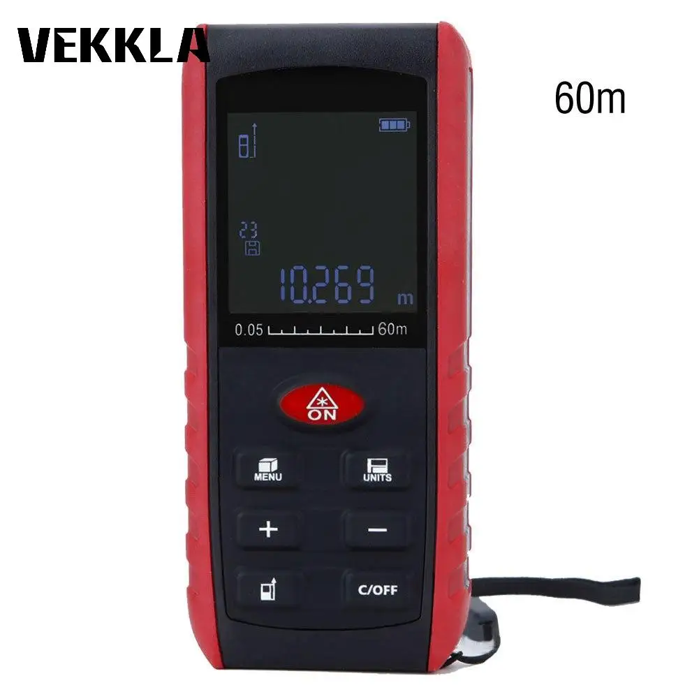 ABS Laser speedometer Handheld Digital Laser Distance Meter Range Finder Measure Tool 40M 60M 80M 100M red used in construction
ABS Laser speedometer Handheld Digital Laser Distance Meter Range Finder Measure Tool 40M 60M 80M 100M red used in construction