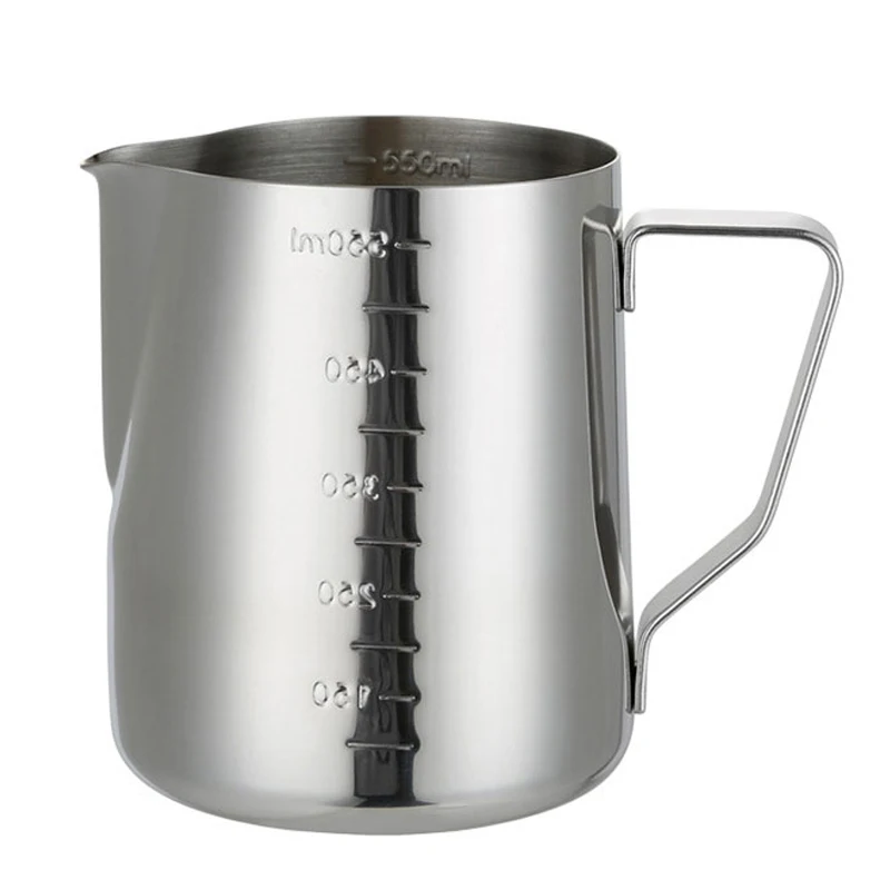 Stainless Steel Frothing Cup & Measuring Cup, Milk Frothing Pitcher For Latte Art - Measurements Outside
Stainless Steel Frothing Cup & Measuring Cup, Milk Frothing Pitcher For Latte Art - Measurements Outside