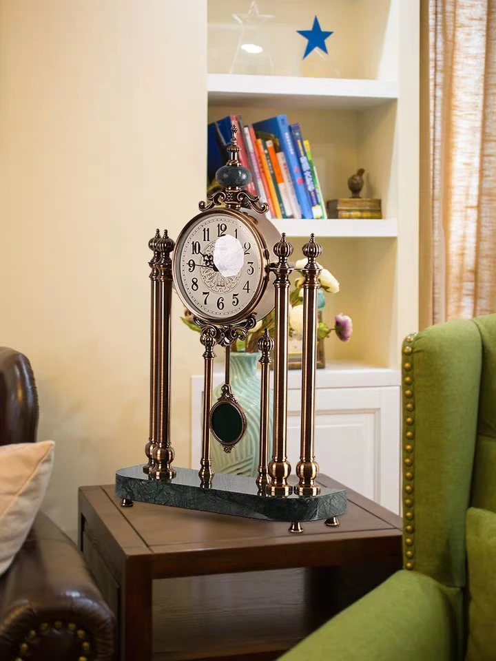 Big seat clock, living room clock, pendulum, American creative fashion, home desk clock, bedroom mute European Desk Clock
Big seat clock, living room clock, pendulum, American creative fashion, home desk clock, bedroom mute European Desk Clock