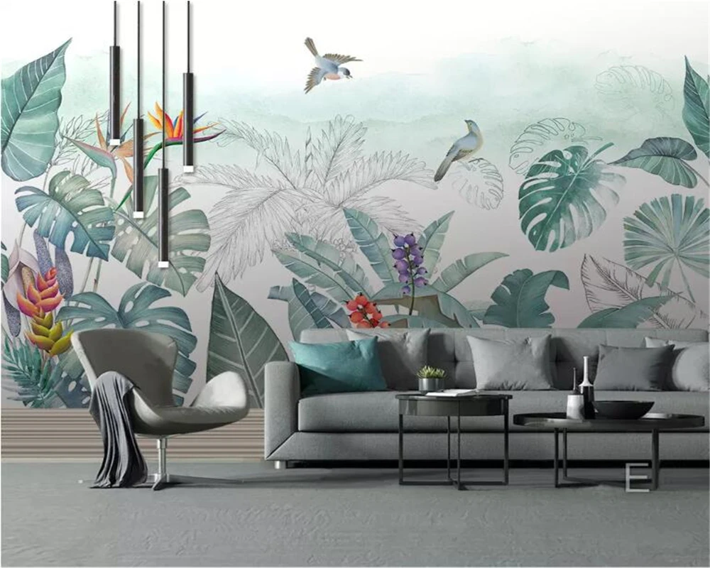 Beibehang Custom photo mural 3d wallpaper hand painted HD tropical plants flowers and birds background wallpaper for walls 3 d
Beibehang Custom photo mural 3d wallpaper hand painted HD tropical plants flowers and birds background wallpaper for walls 3 d