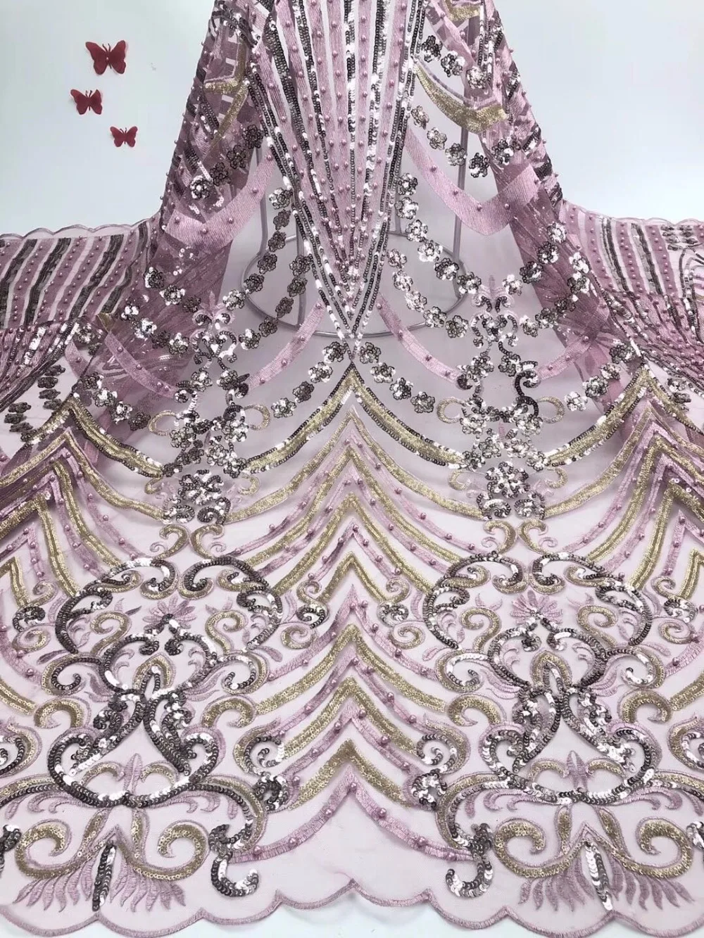 African Lace Fabric 2019 High Quality Lace Green Bridal Lace Fabric With Sequins Beaded Nigerian Tulle Mesh Lace Fabrics C5 
African Lace Fabric 2019 High Quality Lace Green Bridal Lace Fabric With Sequins Beaded Nigerian Tulle Mesh Lace Fabrics C5