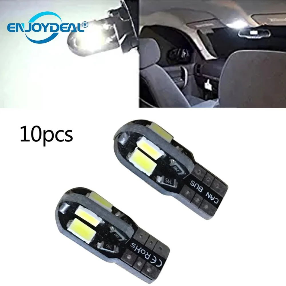 10PCS Signal Lights auto car led Side Marker light 5730SMD T10 w5w 194 168 Pure White Interior Door License Plate Bulb 12v
10PCS Signal Lights auto car led Side Marker light 5730SMD T10 w5w 194 168 Pure White Interior Door License Plate Bulb 12v