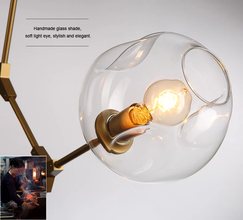 Postmodern Molecule Glass Ball Chandelier 110V220V Nordic Modern Chandelier Light Lighting Pendant Lamp Glass Ball Lamp
Postmodern Molecule Glass Ball Chandelier 110V220V Nordic Modern Chandelier Light Lighting Pendant Lamp Glass Ball Lamp