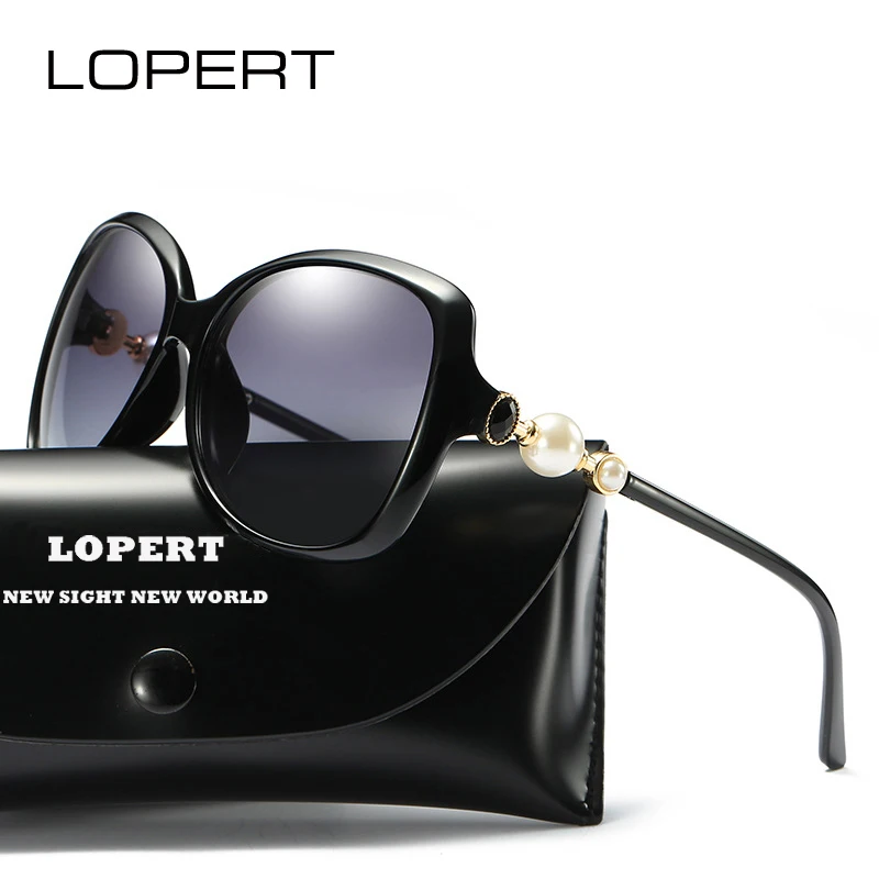 LOPERT Ретро Поляризованные Вождения Очки Женщин Роскошный Леди Бренд Дизайнер