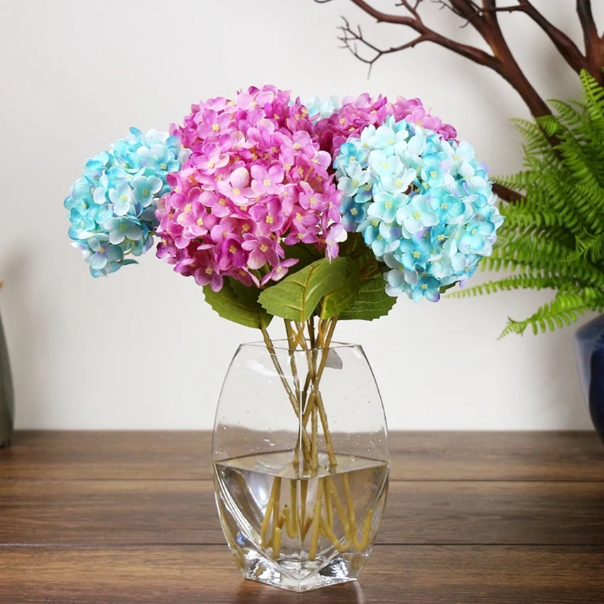 1PC Artificial Hydrangea Flowers Advanced Silk Material Fake Flowers DIY Hydrangea Wedding Home Decoration for Vase Arrangement
1PC Artificial Hydrangea Flowers Advanced Silk Material Fake Flowers DIY Hydrangea Wedding Home Decoration for Vase Arrangement