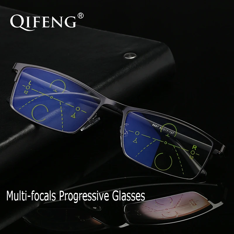 Multi-focus Progressive Reading Glasses Men Prescription Presbyopic Diopter Eyeglasses Male +1.0+1.5+2.0+2.5+3.0 QF220
Multi-focus Progressive Reading Glasses Men Prescription Presbyopic Diopter Eyeglasses Male +1.0+1.5+2.0+2.5+3.0 QF220