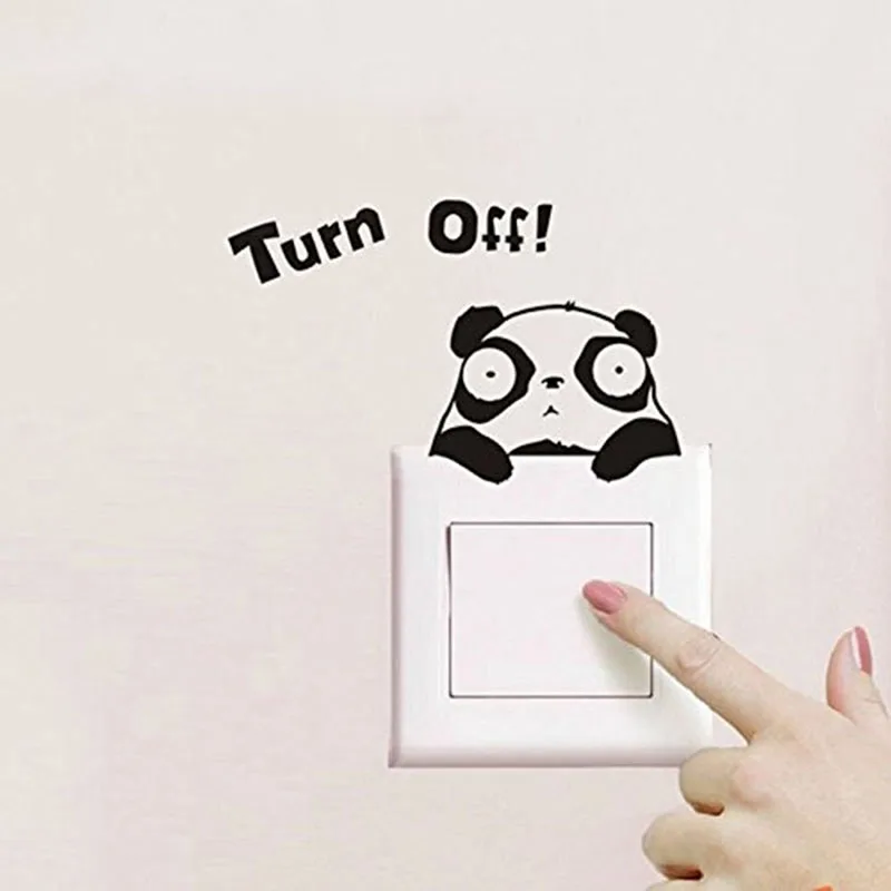 Removable Funny Turn Off Panda Switch Sticker Vinyl Wall Sticker Art Home Decor Mural DIY Stickers Free Shipping BB-27
Removable Funny Turn Off Panda Switch Sticker Vinyl Wall Sticker Art Home Decor Mural DIY Stickers Free Shipping BB-27