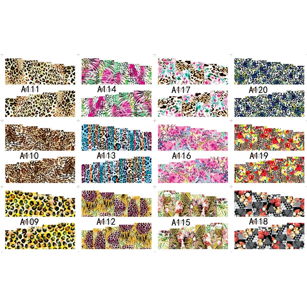 UPRETTEGO 12 PACKS / LOT NAIL ART BEAUTY WATER DECAL SLIDER NAIL ANIMAL FUR TIGER LEOPARD PUMA SKIN PATTERN A109-120
UPRETTEGO 12 PACKS / LOT NAIL ART BEAUTY WATER DECAL SLIDER NAIL ANIMAL FUR TIGER LEOPARD PUMA SKIN PATTERN A109-120
