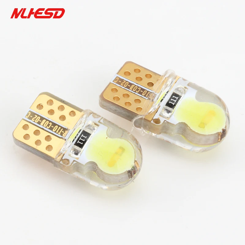 10PCS T10 LED COB 4chips W5W Silicone Short Car LED Light Parking Bulb Auto Wedge Clearance Lamp Bright White License Light
10PCS T10 LED COB 4chips W5W Silicone Short Car LED Light Parking Bulb Auto Wedge Clearance Lamp Bright White License Light