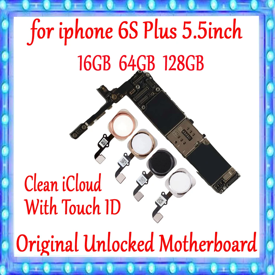 Заводская разблокированная материнская плата для iphone 6S Plus с/без Touch ID, оригинальная материнская плата для iphone 6S Plus 5,5 дюйма + полные чипы
Заводская разблокированная материнская плата для iphone 6S Plus с/без Touch ID, оригинальная материнская плата для iphone 6S Plus 5,5 дюйма + полные чипы