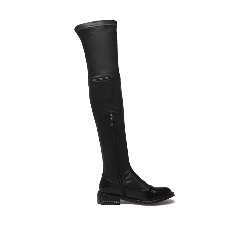 FUN VILLE 2018 New Fashion winter Women over the knee Boots Genuine leather + PU Sexy Ladies shoes Round toe slip-on size 34-42
FUN VILLE 2018 New Fashion winter Women over the knee Boots Genuine leather + PU Sexy Ladies shoes Round toe slip-on size 34-42