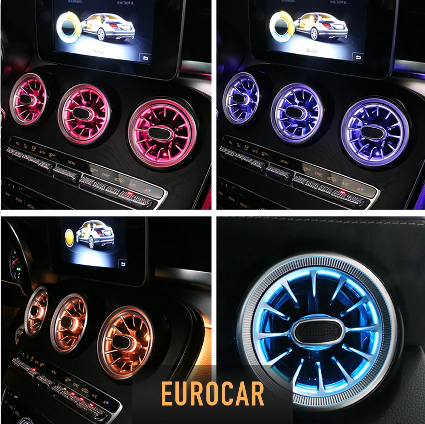 Вентиляционные отверстия W205 GLC X253 W213, окружающие огни для класса C GLC и класса E, 3 цвета, 64 цвета, 5 шт., 2016-2019
Вентиляционные отверстия W205 GLC X253 W213, окружающие огни для класса C GLC и класса E, 3 цвета, 64 цвета, 5 шт., 2016-2019