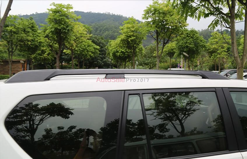 Silver black Aluminum Alloy Top Roof Rack Rails Bars Carrier Bar For Toyota Land Cruiser Prado FJ150 2014-2016 car accessories
Silver black Aluminum Alloy Top Roof Rack Rails Bars Carrier Bar For Toyota Land Cruiser Prado FJ150 2014-2016 car accessories