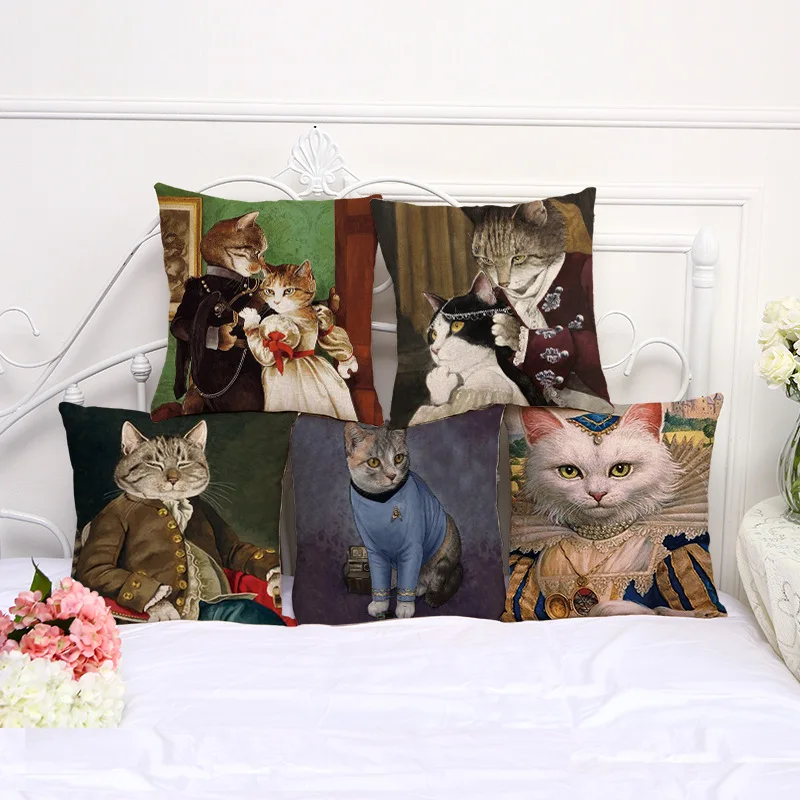 Cute Animal Cat Printed Cushion Cover Fashion Cartoon Cotton and Linen Sofa Pillowcase Car Home Bedroom Decoration Pillow Cover
Cute Animal Cat Printed Cushion Cover Fashion Cartoon Cotton and Linen Sofa Pillowcase Car Home Bedroom Decoration Pillow Cover