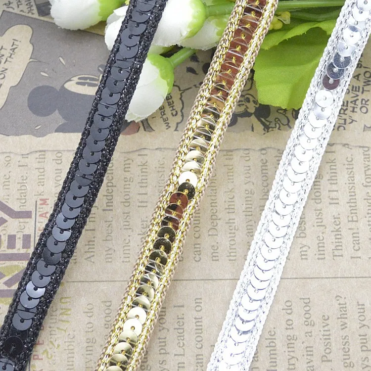 100metres Sequins Ribbon Lace For Dancing Costume Stage Garments Decoration Hat Embellishments Gold Lace Trim Sewing Material
100metres Sequins Ribbon Lace For Dancing Costume Stage Garments Decoration Hat Embellishments Gold Lace Trim Sewing Material