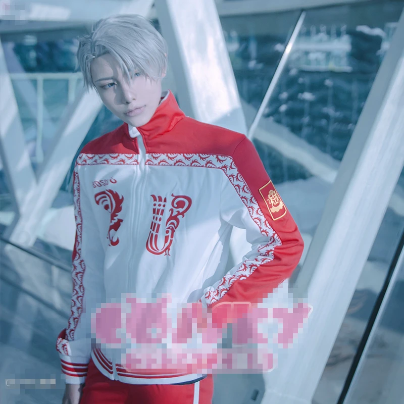 YURI!!! on ICE Victor Nikiforov Sport Skating Team Clothes Hoodie Coat Daily Jacket Sweater Uniform Suit Coat+Shirt+Pants
YURI!!! on ICE Victor Nikiforov Sport Skating Team Clothes Hoodie Coat Daily Jacket Sweater Uniform Suit Coat+Shirt+Pants