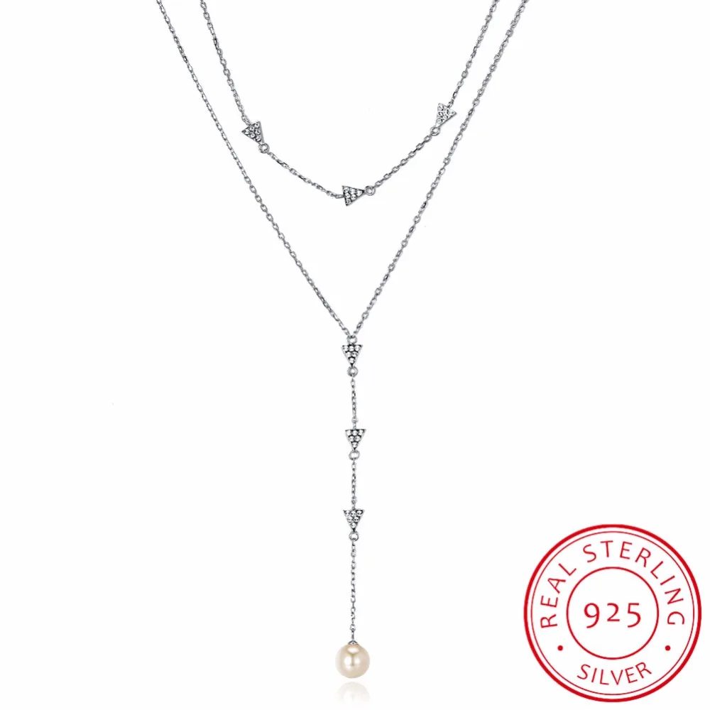 LEKANI Crystals Necklace 925 Stacked fashion pearl necklace Women's Gift Boutique Jewelry Necklace Long necklace
LEKANI Crystals Necklace 925 Stacked fashion pearl necklace Women's Gift Boutique Jewelry Necklace Long necklace