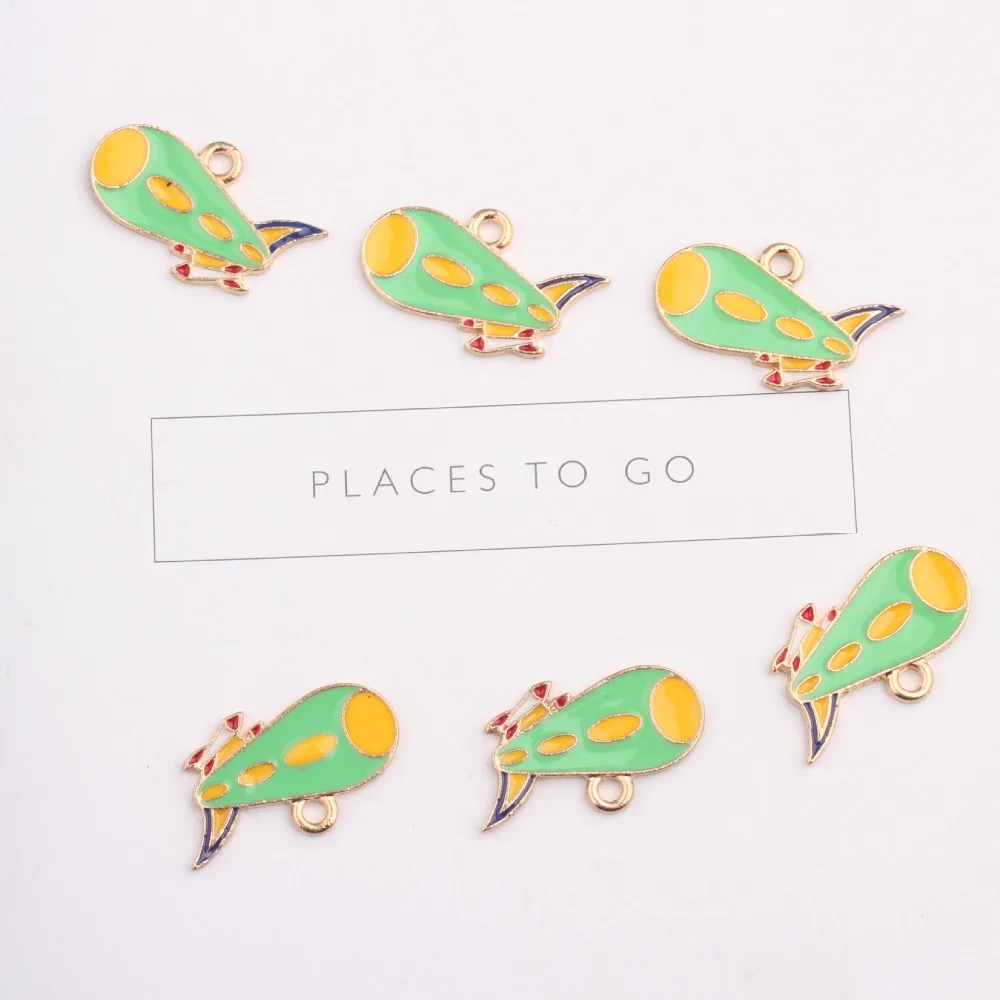 10PCS/lot Alloy Green Rocket Enamel Charms Fit DIY Bracelet Necklace Hair for DIY Jewelry Accessory Handmade Craft
10PCS/lot Alloy Green Rocket Enamel Charms Fit DIY Bracelet Necklace Hair for DIY Jewelry Accessory Handmade Craft