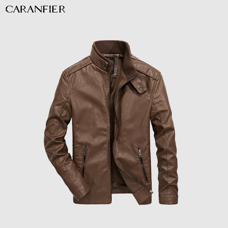 CARANFIER Men Winter Faux Fur Collar PU Leather Jacket Men Thick Warm Velvet Mens Jackets Coat Vintage Male Casual Motorcycle
CARANFIER Men Winter Faux Fur Collar PU Leather Jacket Men Thick Warm Velvet Mens Jackets Coat Vintage Male Casual Motorcycle