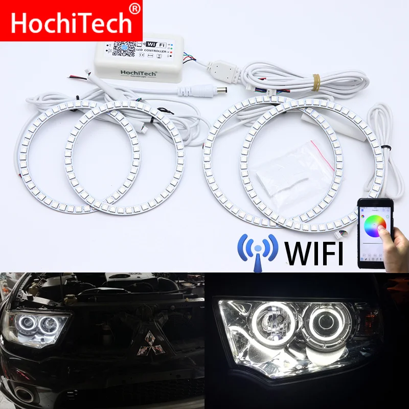 Wi Fi Беспроводной с несколькими цветами RGB Цвет LED ангельские глаза гало кольца