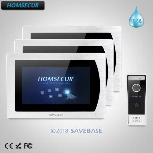 HOMSECUR 7" Wired Hands-free Video&Audio Home Intercom Aluminium Alloy Camera Wide Angle BC031-B + BM717-S
HOMSECUR 7" Wired Hands-free Video&Audio Home Intercom Aluminium Alloy Camera Wide Angle BC031-B + BM717-S