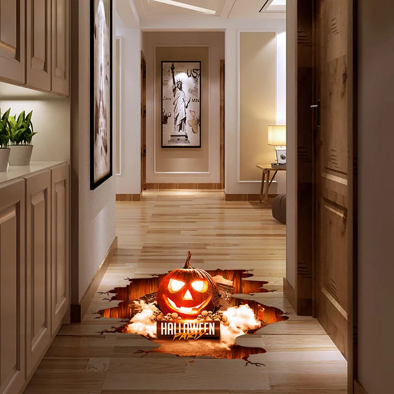 Halloween 3D Stickers View Scary Pumpkin Shaped Window Floor Stickers Halloween Decoration Poster PVC Removable Decal for Kids
Halloween 3D Stickers View Scary Pumpkin Shaped Window Floor Stickers Halloween Decoration Poster PVC Removable Decal for Kids