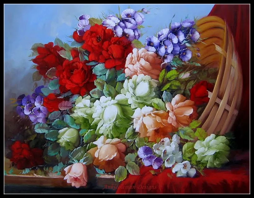 Embroidery Counted Cross Stitch Kits Needlework - Crafts 14 ct DMC Color DIY Handmade Decor - Tilted Flower Basket 3
Embroidery Counted Cross Stitch Kits Needlework - Crafts 14 ct DMC Color DIY Handmade Decor - Tilted Flower Basket 3