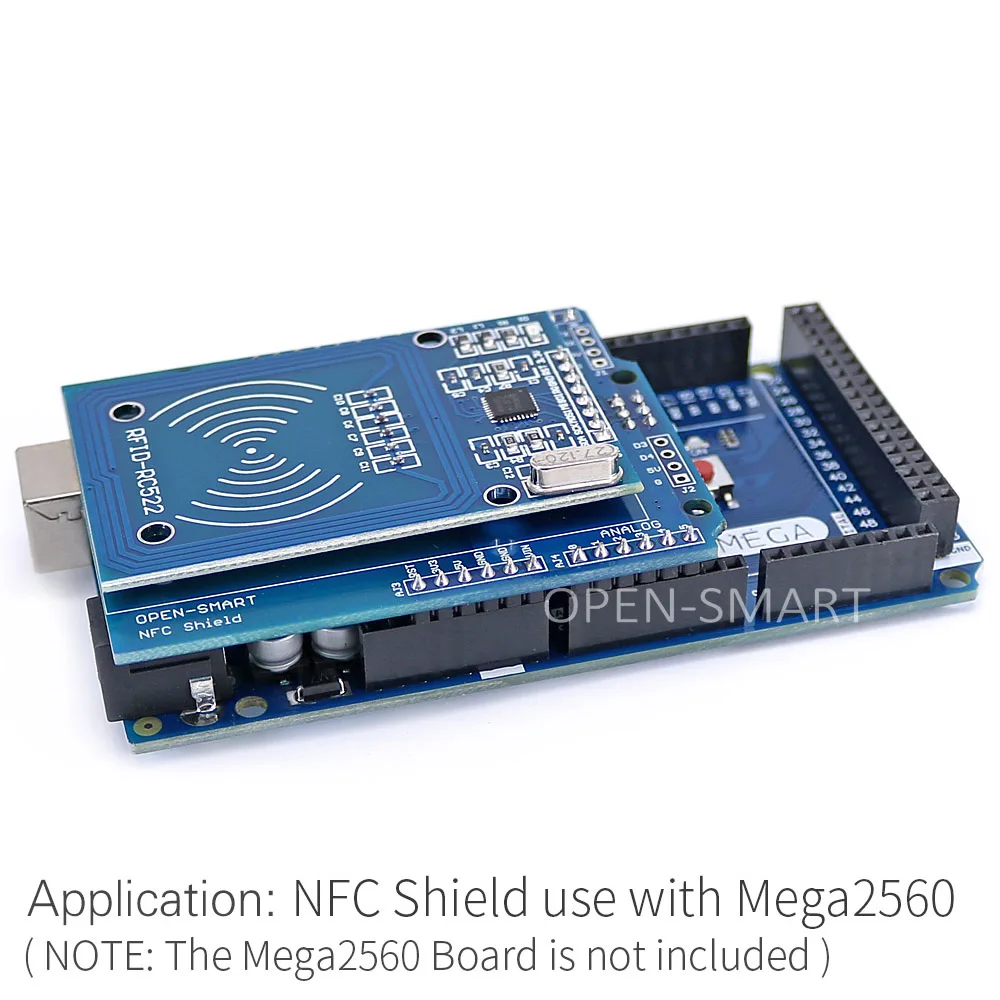 NFC щит RFID RC522 модуль RF IC карта сенсор + S50 смарт для Arduino UNO / Mega2560|rfid rc522|rfid smartrfid smart card