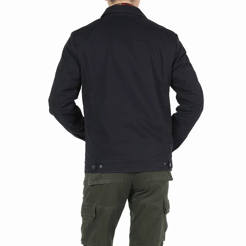 Autumn Men's Jacket Pure Cotton Breathable Coat Men Turn-down Collar Military Casual Loose Jacket Men Windbreaker Bomber Jacket
Autumn Men's Jacket Pure Cotton Breathable Coat Men Turn-down Collar Military Casual Loose Jacket Men Windbreaker Bomber Jacket