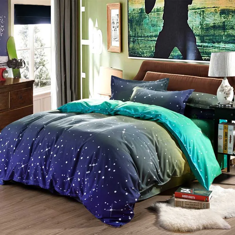 2017 Polyester Bedding Sets Hot Sales Duvet Cover Galaxy Bed Spread Bedlinen Soft Blue Bedding Set 3pcs Or 4pcs Twin Queen King
2017 Polyester Bedding Sets Hot Sales Duvet Cover Galaxy Bed Spread Bedlinen Soft Blue Bedding Set 3pcs Or 4pcs Twin Queen King