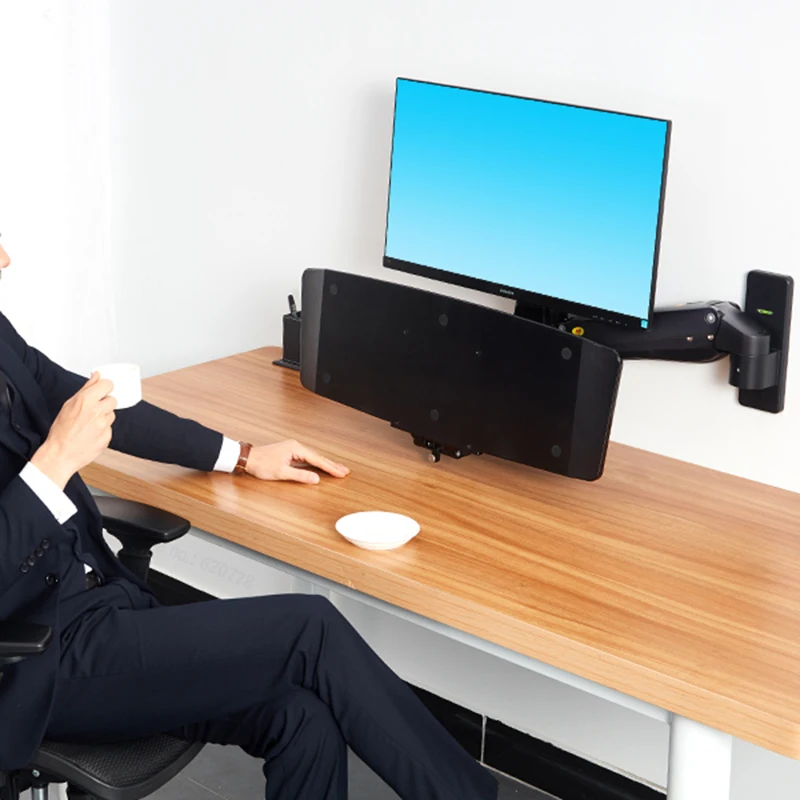 NB MC55 Ergonomic Sit Stand Workstation 24-35 inch Monitor Holder Wall Mount with Foldable Keyboard Tray Gas Strut Arm
NB MC55 Ergonomic Sit Stand Workstation 24-35 inch Monitor Holder Wall Mount with Foldable Keyboard Tray Gas Strut Arm