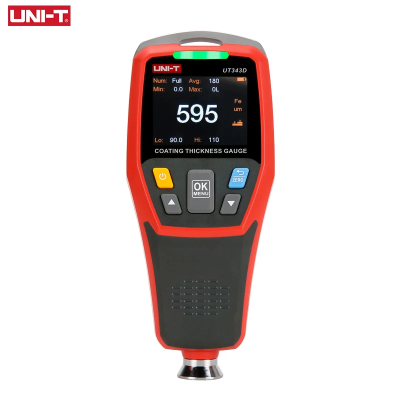 UNI-T UT343D Coating Thickness Gauge LCD Backlight 320 x 240 Pixels Digital FE/NFE Metal Car Paint Thickness Tester Meter
UNI-T UT343D Coating Thickness Gauge LCD Backlight 320 x 240 Pixels Digital FE/NFE Metal Car Paint Thickness Tester Meter