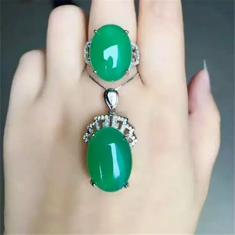 KJJEAXCMY boutique jewels 925 Pure silver inlay natural green jade medulla ring + pendant + set set inlay drill-drop plant sunfl
KJJEAXCMY boutique jewels 925 Pure silver inlay natural green jade medulla ring + pendant + set set inlay drill-drop plant sunfl