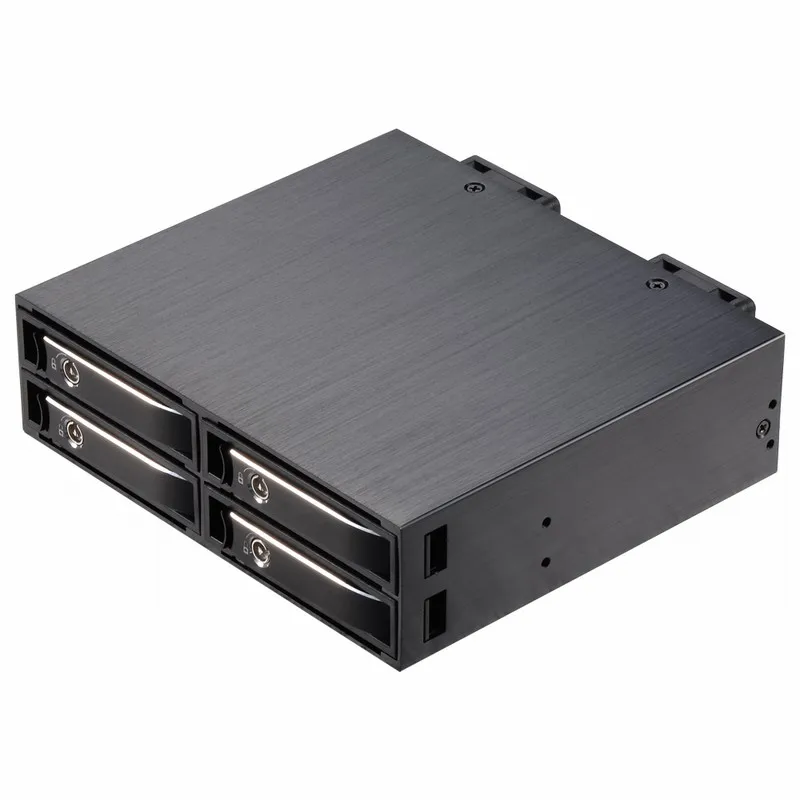 Uniatop ST2542 4 Bay 2 5 " Алюминиевый Чехол SATA HDD внутренний корпус с интерфейсом miniSAS для