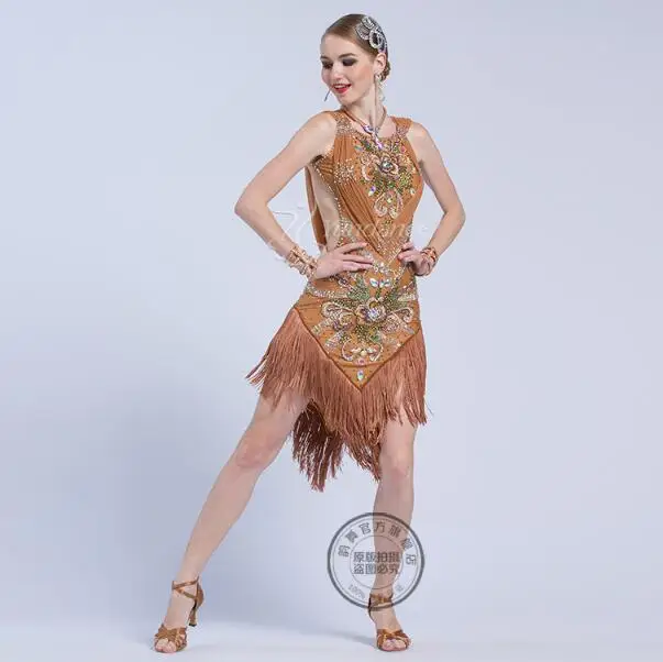 Latin dance competition dress Dress sexy Side - open latin ballroom dance dress Rumba Foxtrot dance dresses for women 17210
Latin dance competition dress Dress sexy Side - open latin ballroom dance dress Rumba Foxtrot dance dresses for women 17210