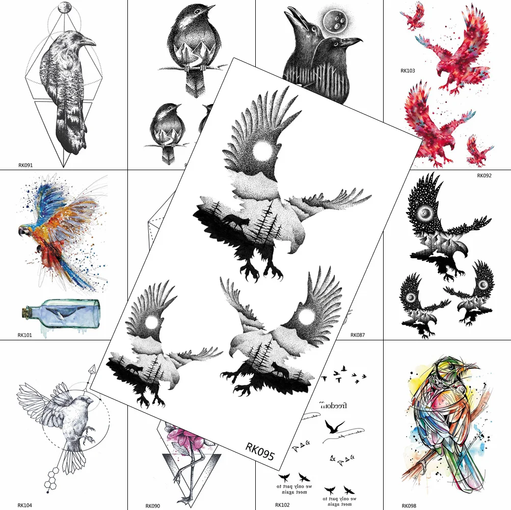 DIY Eagle Forest Temporary Tattoos Realistic Sticker Waterproof Moon Star Tattoos Body Art Painting Arm Chest Legs Tatoo For Men
DIY Eagle Forest Temporary Tattoos Realistic Sticker Waterproof Moon Star Tattoos Body Art Painting Arm Chest Legs Tatoo For Men