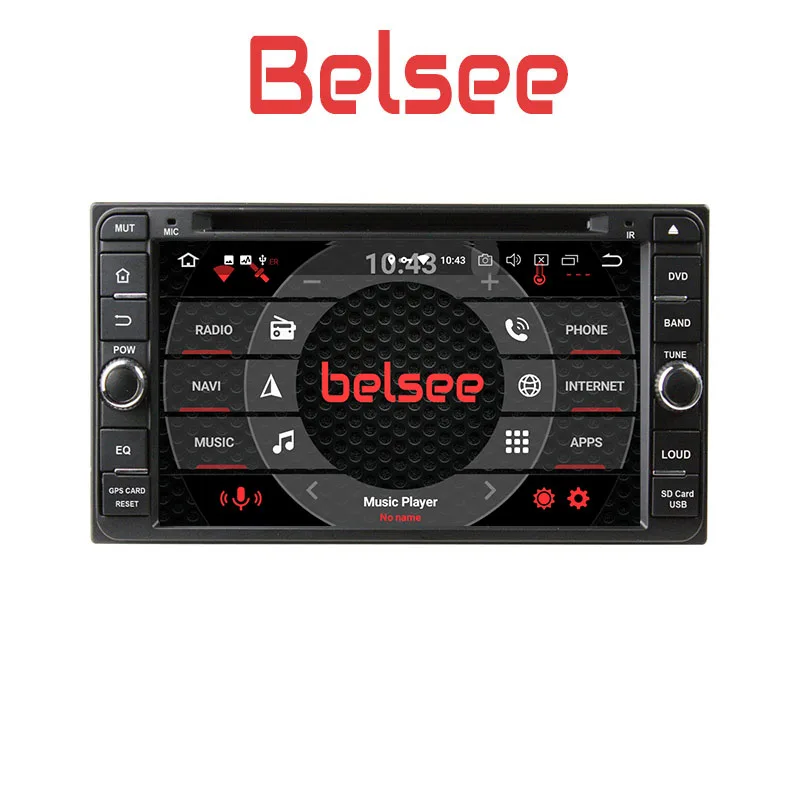 Универсальный мультимедийный плеер Belsee 7 " 2 Din Android 8 0 головное устройство радио