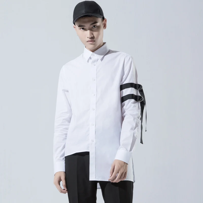 S-5XL ! 2017 New Men's clothing Bigbang Hair Stylist slim personality Spliced webbing shirt Plus size singer costumes
S-5XL ! 2017 New Men's clothing Bigbang Hair Stylist slim personality Spliced webbing shirt Plus size singer costumes