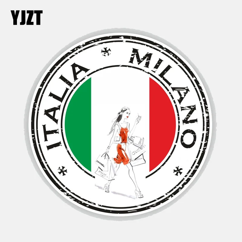 YJZT 13.9CM*13.9CM Personality Motorcycle Italia Milano Falg Helmet Car Sticker Decal 6-2758
YJZT 13.9CM*13.9CM Personality Motorcycle Italia Milano Falg Helmet Car Sticker Decal 6-2758