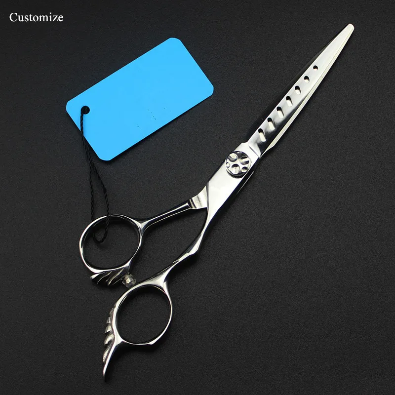 Customize logo japan 440c 6 '' Hollow cut hair salon scissors haircut thinning barber hair cutting shears hairdressing scissors
Customize logo japan 440c 6 '' Hollow cut hair salon scissors haircut thinning barber hair cutting shears hairdressing scissors