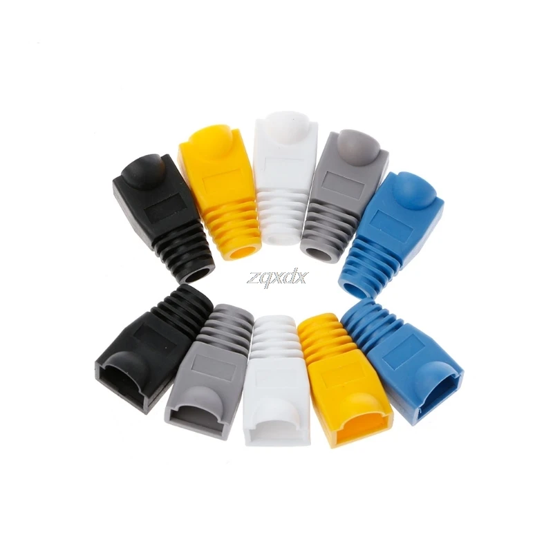 100Pcs/Lot Network Jack Plug RJ45 Connector Relief Boot Caps For Cat5 Cat6 Cable Whosale&Dropship
100Pcs/Lot Network Jack Plug RJ45 Connector Relief Boot Caps For Cat5 Cat6 Cable Whosale&Dropship